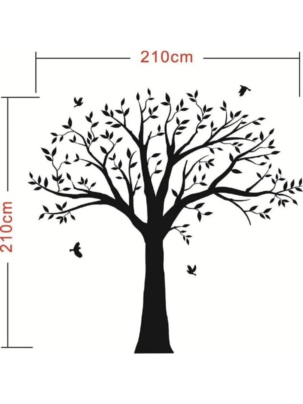 Family Tree Wall Decal - Inspirational Quote 'Branches On A Tree' for Home Decor